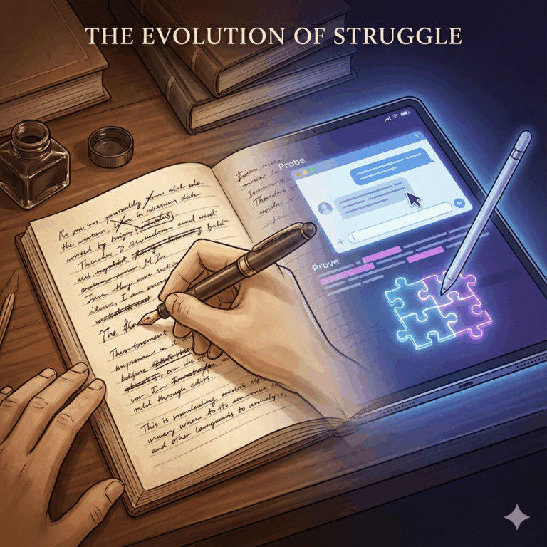 “Back to Pen and Paper” isn’t about Paper – It’s about where we place the struggle.