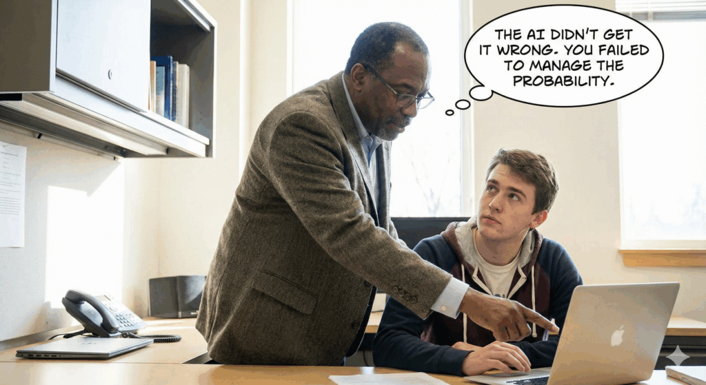 You didn't prove the output