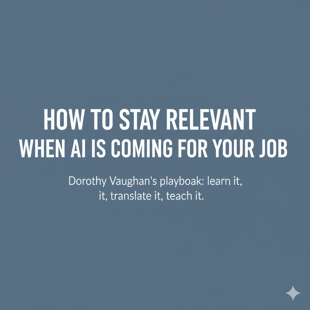 Stay relevant ai job displacement